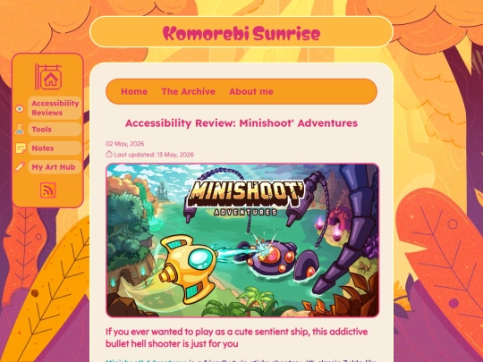 posts/2026-05-02-Accessibility-Review-Minishoot-Adventures screenshot