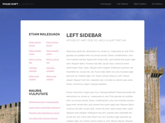 left-sidebar screenshot