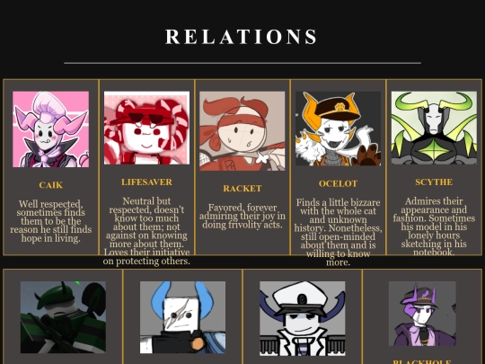 relations screenshot