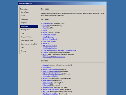 resources screenshot