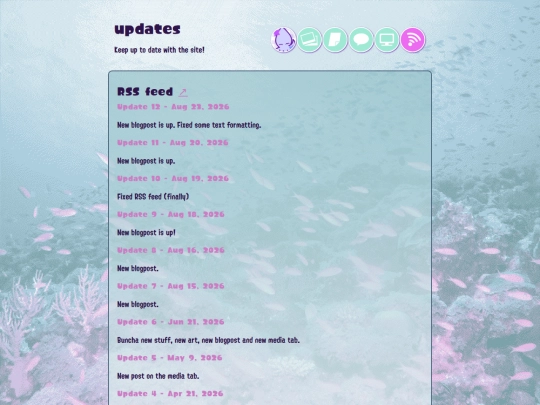 updates screenshot
