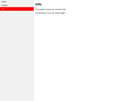 info screenshot