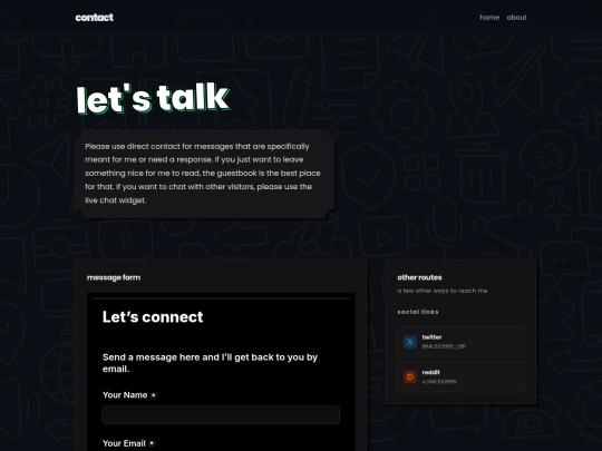 contact screenshot