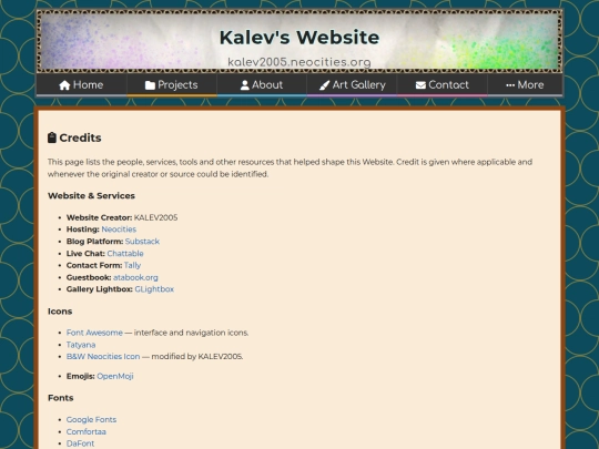credits screenshot