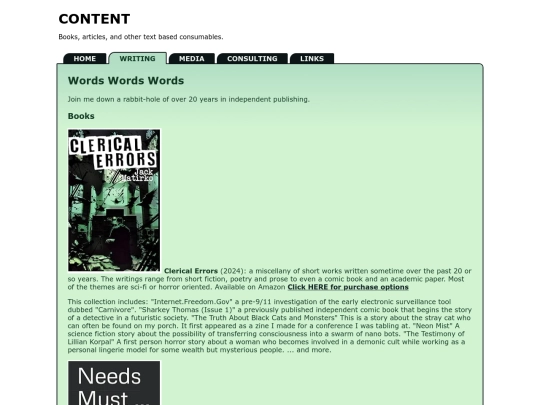 writing screenshot