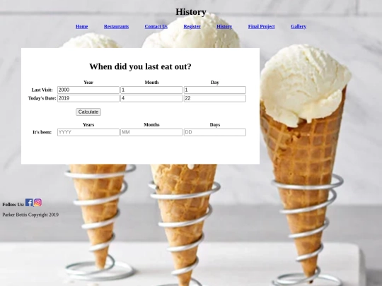history screenshot
