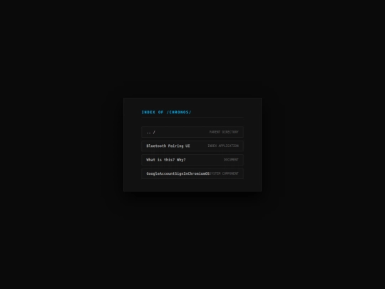 chronos/directory screenshot