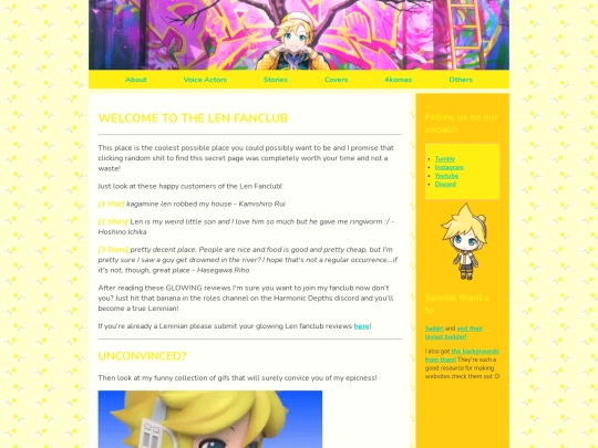 extras/lenfanclub screenshot