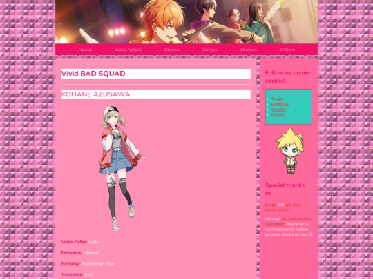 voice actors/vividbadsquad screenshot