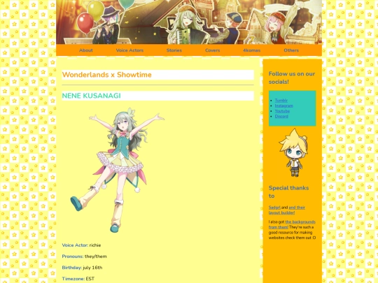 voice actors/wonderlandsxshowtime screenshot