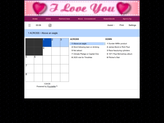 crosswords screenshot