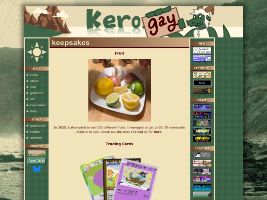 keepsakes screenshot