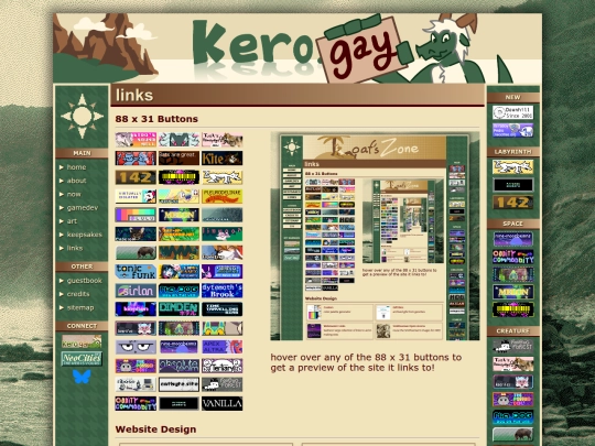 links screenshot