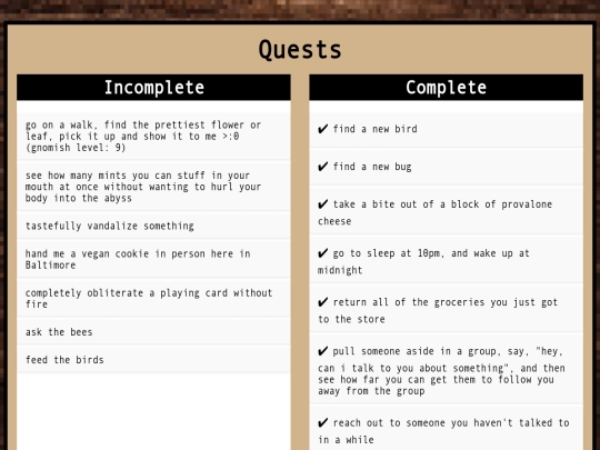 quests screenshot
