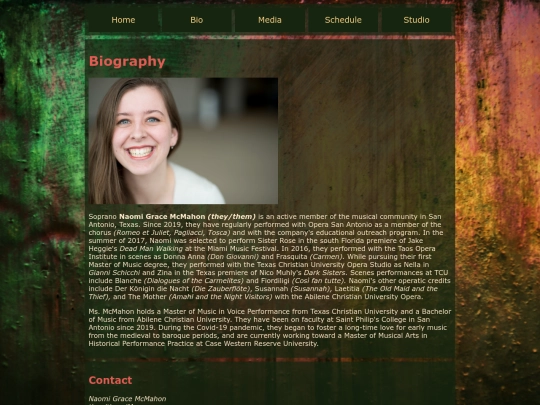 bio screenshot