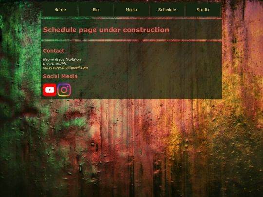 schedule screenshot