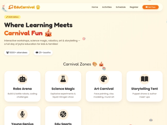 Education carnival /education screenshot