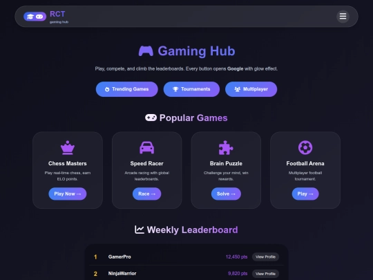 Gaming hub/gaminghub screenshot