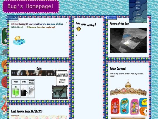 Homepage screenshot