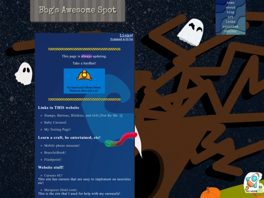 Links screenshot