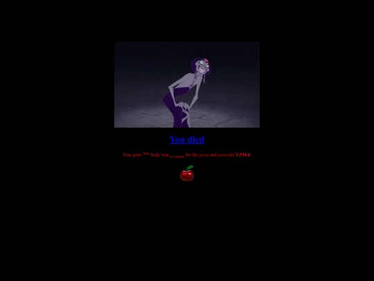 death screenshot