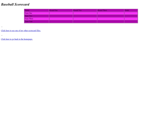 scorecards/baseball screenshot