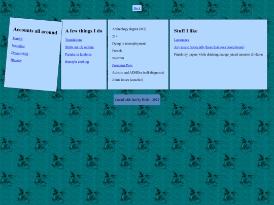 aboutme screenshot