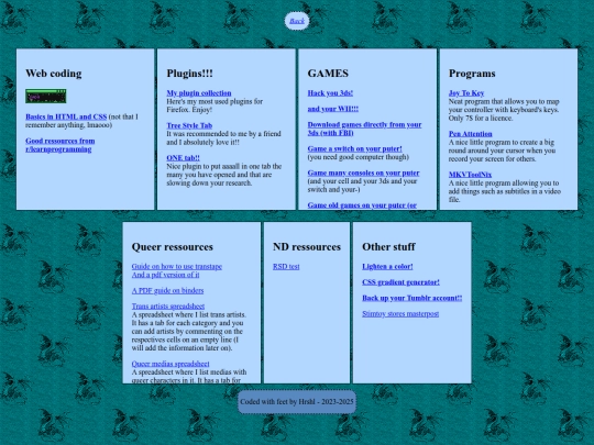 resources/links screenshot