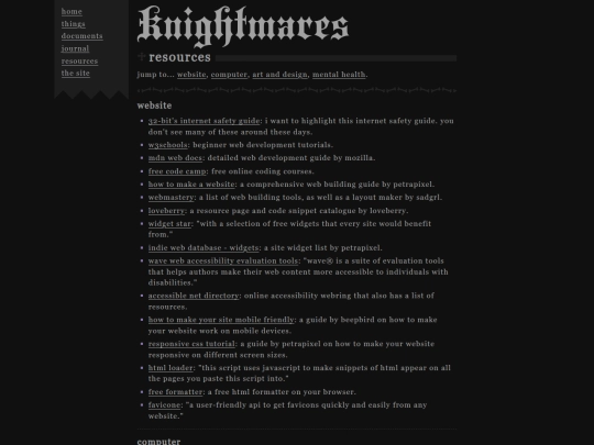 resources screenshot