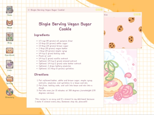 Archive/V5/Writings/Recipes/singlecookie screenshot