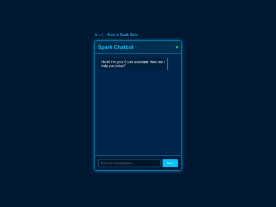 chatbot screenshot
