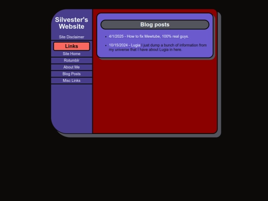 Silvesters-Website/Blog screenshot