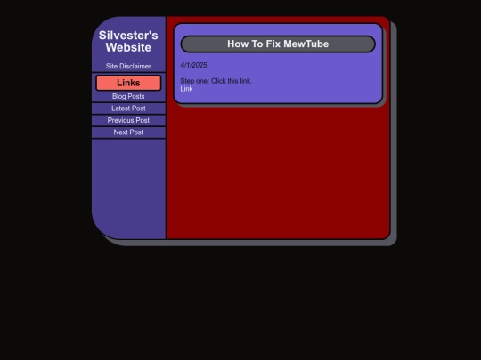 Silvesters-Website/Blog/howtofixyoutube screenshot