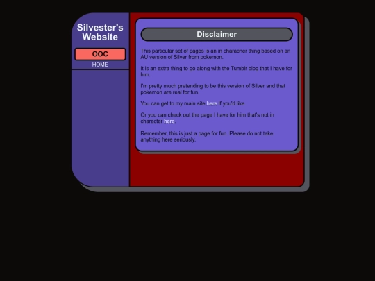 Silvesters-Website/Disclaimer screenshot