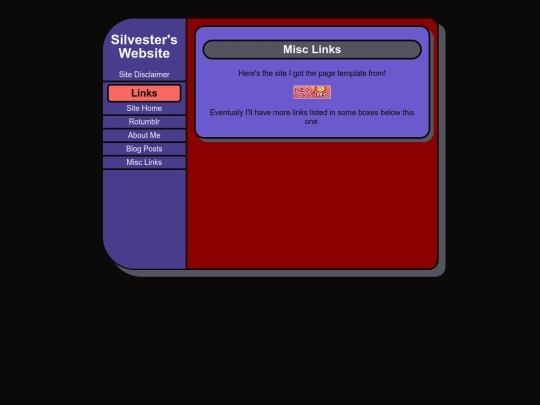 Silvesters-Website/Misc-Links screenshot