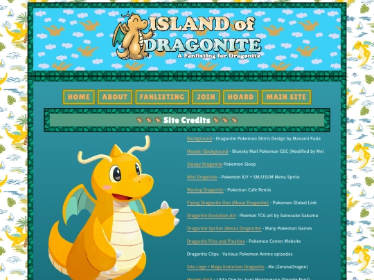 games/islandofdragonite/credits screenshot