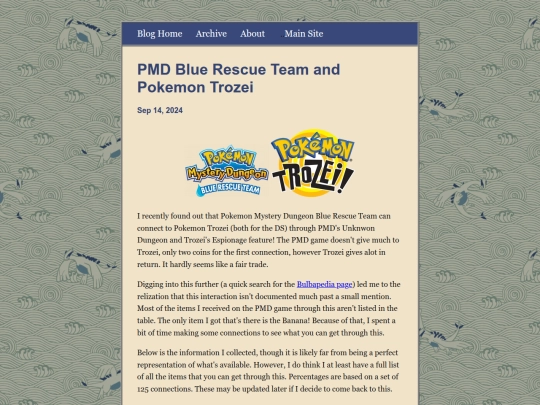 games/pmdblue-trozei-connection screenshot