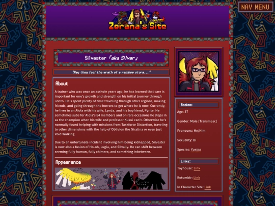 oc-char-pages/silvester screenshot