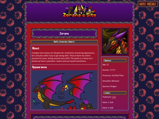 oc-char-pages/zorana screenshot