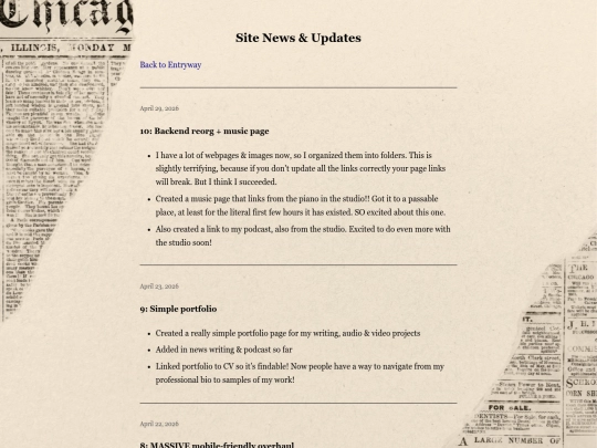 weblog screenshot