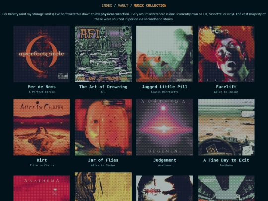 vault/musiccollection screenshot