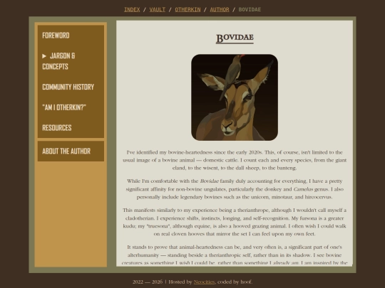 vault/otherkin/author/bovidae screenshot