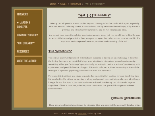 vault/otherkin/awakening screenshot