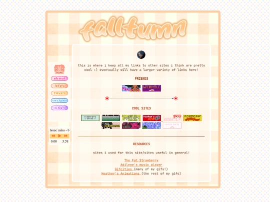 links screenshot