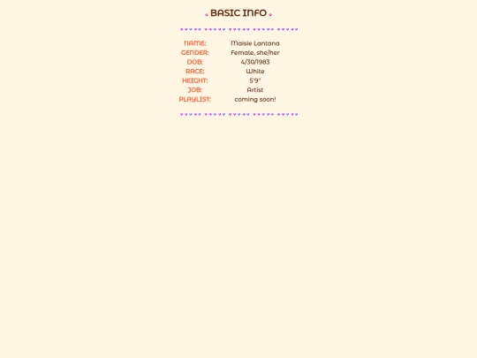 maisie/info screenshot