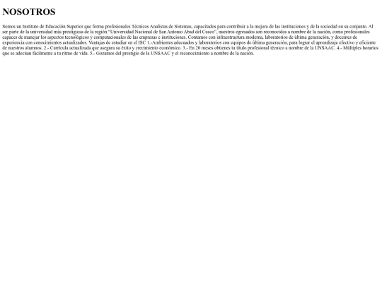 NOSOTROS screenshot