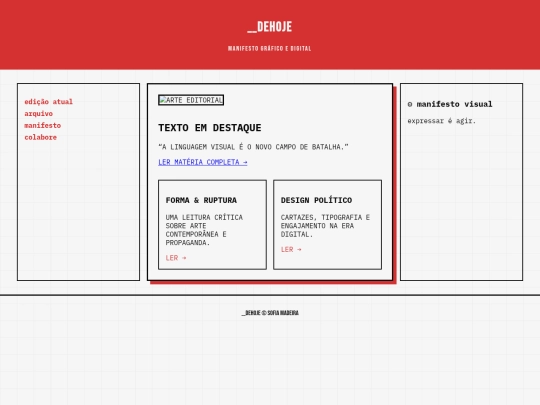 webzine screenshot