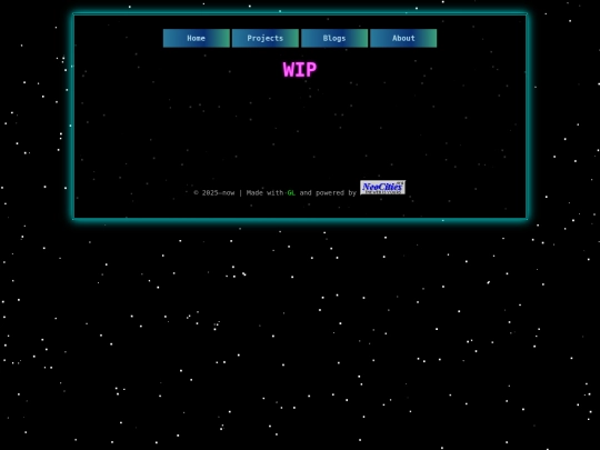 Blog screenshot