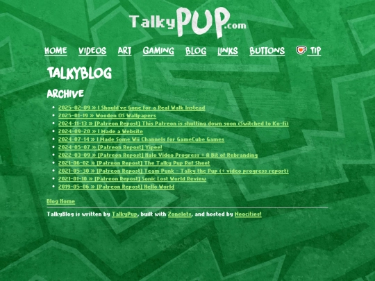 blog/archive screenshot