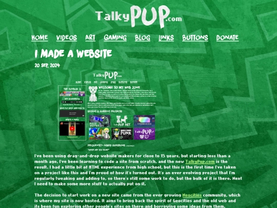 blog/posts/2024-09-20-I-Made-a-Website screenshot